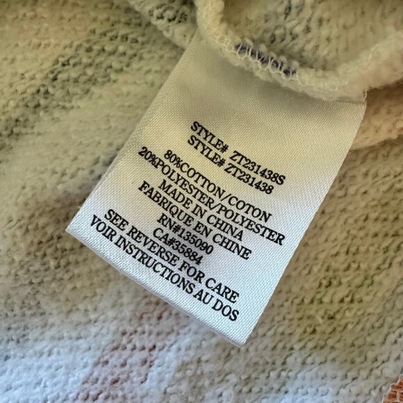 Z Supply Crew Neck Striped Sweatshirt - Size M - Picture 3 of 5